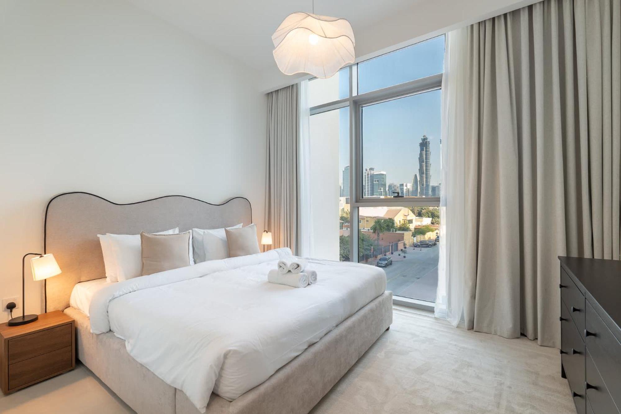 Full Burj Khalifa View In 3 Bedroom Apartment In Canal Front 1 That Sleeps 6 Ντουμπάι Εξωτερικό φωτογραφία